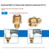 Brass Hose Barb Connector Male to Female Adapter Durable Pipe Fitting for Water Gas Air Tubing Applications