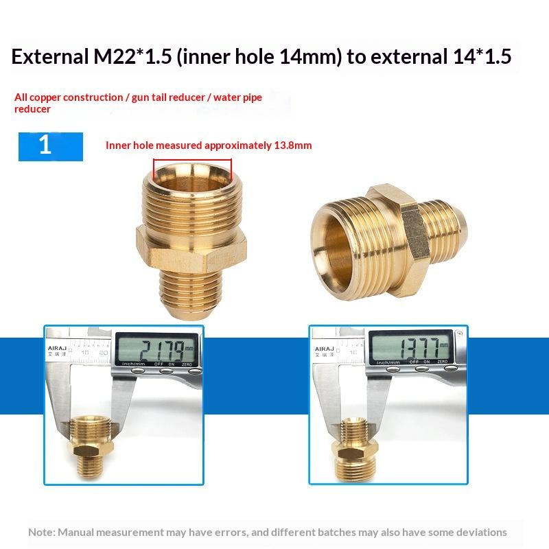 Brass Hose Barb Connector Male to Female Adapter Durable Pipe Fitting for Water Gas Air Tubing Applications