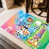 Bluey Friends Adventure Customizable Name Area Rug Suitable for Decorate room Hallway Balcony Game Room Anti-slip Rug Decorate Offices