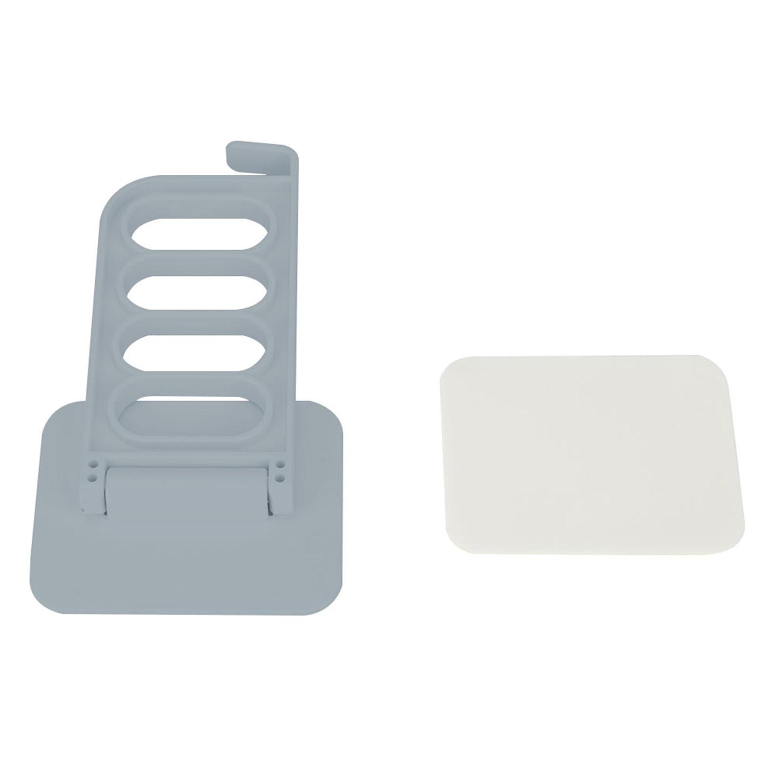 4Hole Clothes Hanger Wall Mounted Clothes Dryer PuncH   Adhesive Laundry Rack Beige