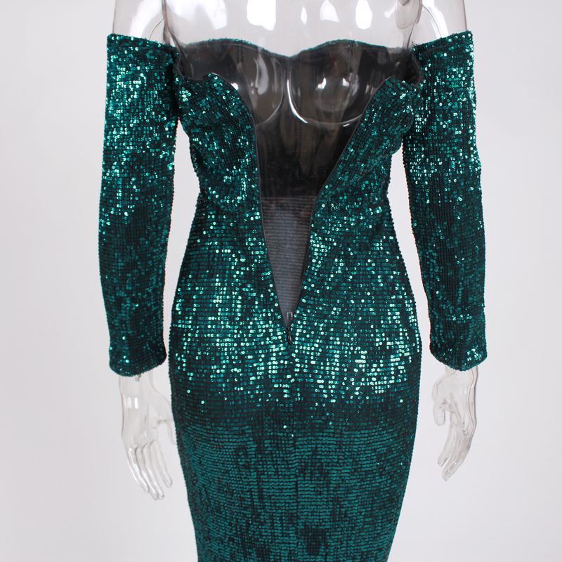 stretchy sequin dress