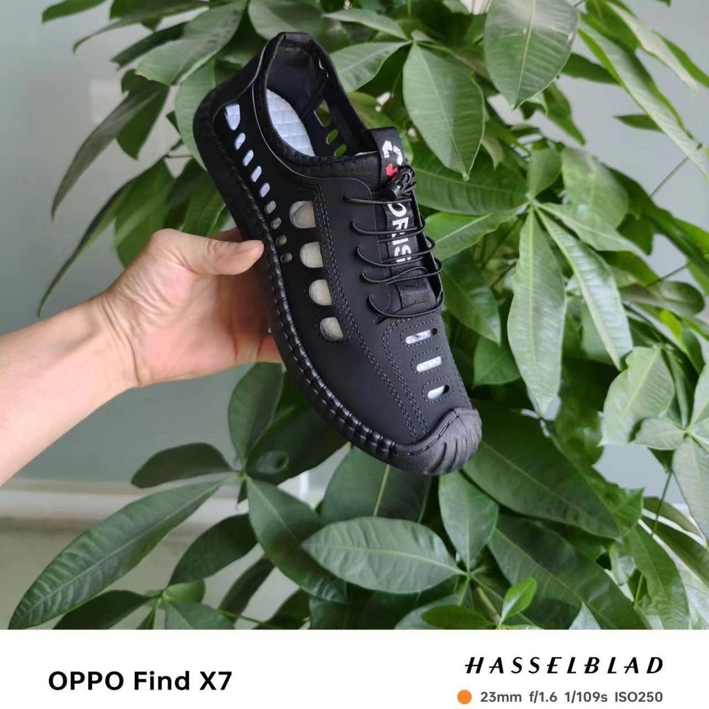 Summer men's casual versatile sandals hole shoes wear-resistant beef tendon sole comfortable soft sole breathable shoes new