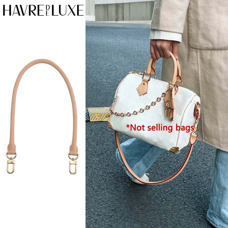 Cowhide Leather Shoulder Strap for Speedy 25 30 Women Bag Soft Replacement Bag Strap Bag Insert Modification Accessories