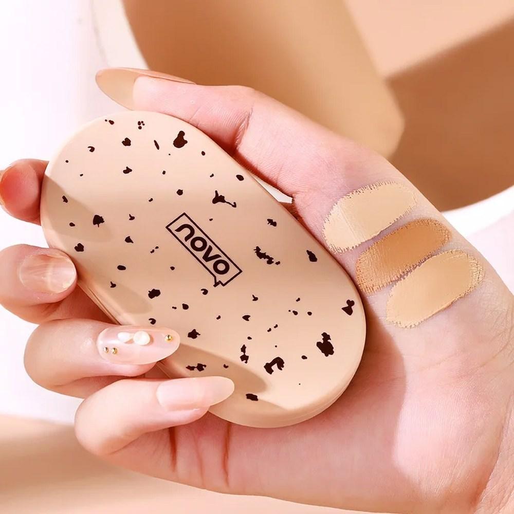 Gesichtscreme Foundation Wasserfest Bronzer Cover Langanhaltende Natürliche Basis Make-up Konturierung Langanhaltender Concealer Gesichtspflege, Natur, 1 Stück