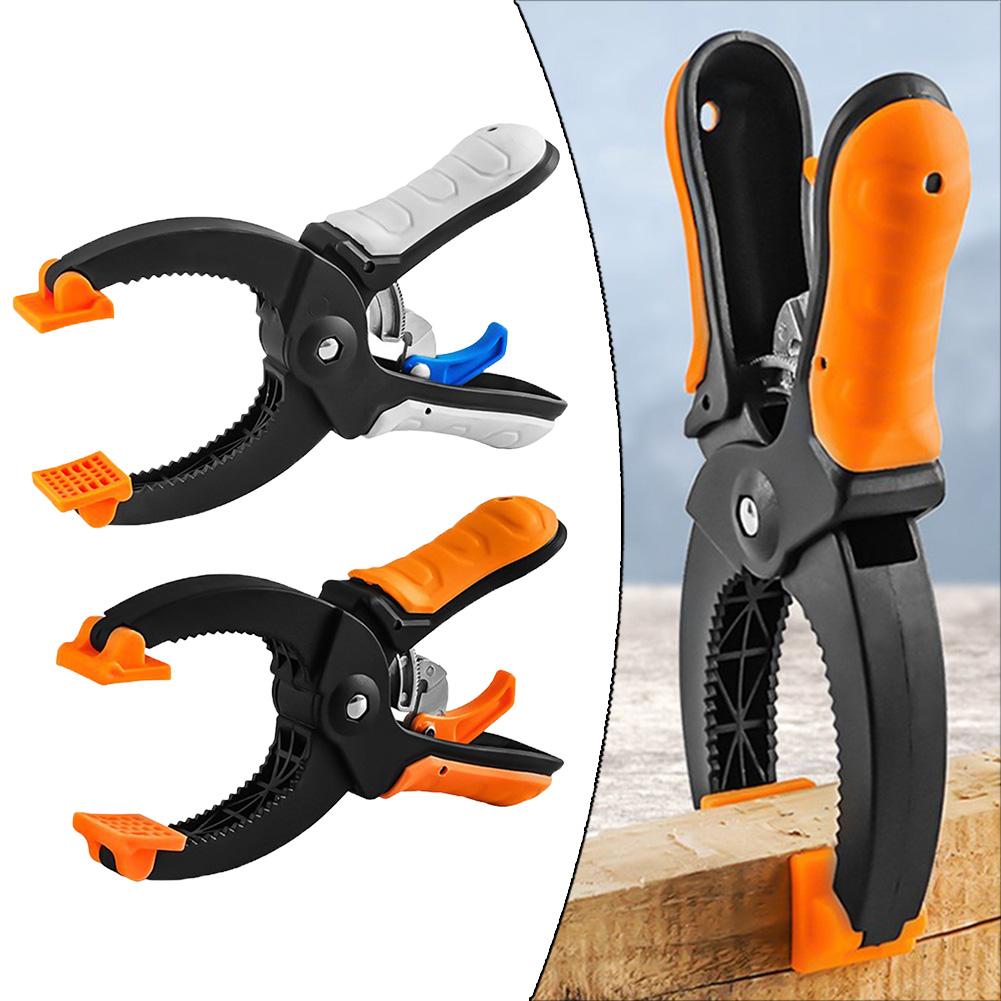 

6/8 Inch Ratcheting Hand Clamps Spring Clamps Jaw Opening Clamping Force For Gluing Securing Woodworking Tools 6inch