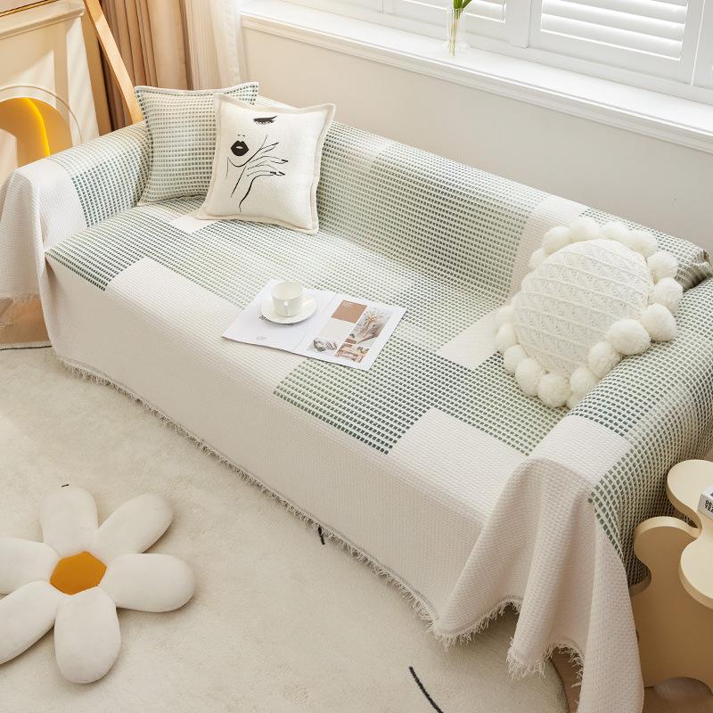 INS Style Sofa Cover Cloth Four Seasons Universal All-Inclusive Universal Cover Towel Simple Modern Sofa Cover Slipcover Sofa Blanket