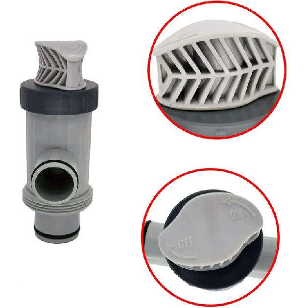 2 PCS 11872 Dual Split Hose Plunger Valve Hose Connector Compatible with Electric Manual Pool Pump and Above Ground Pool
