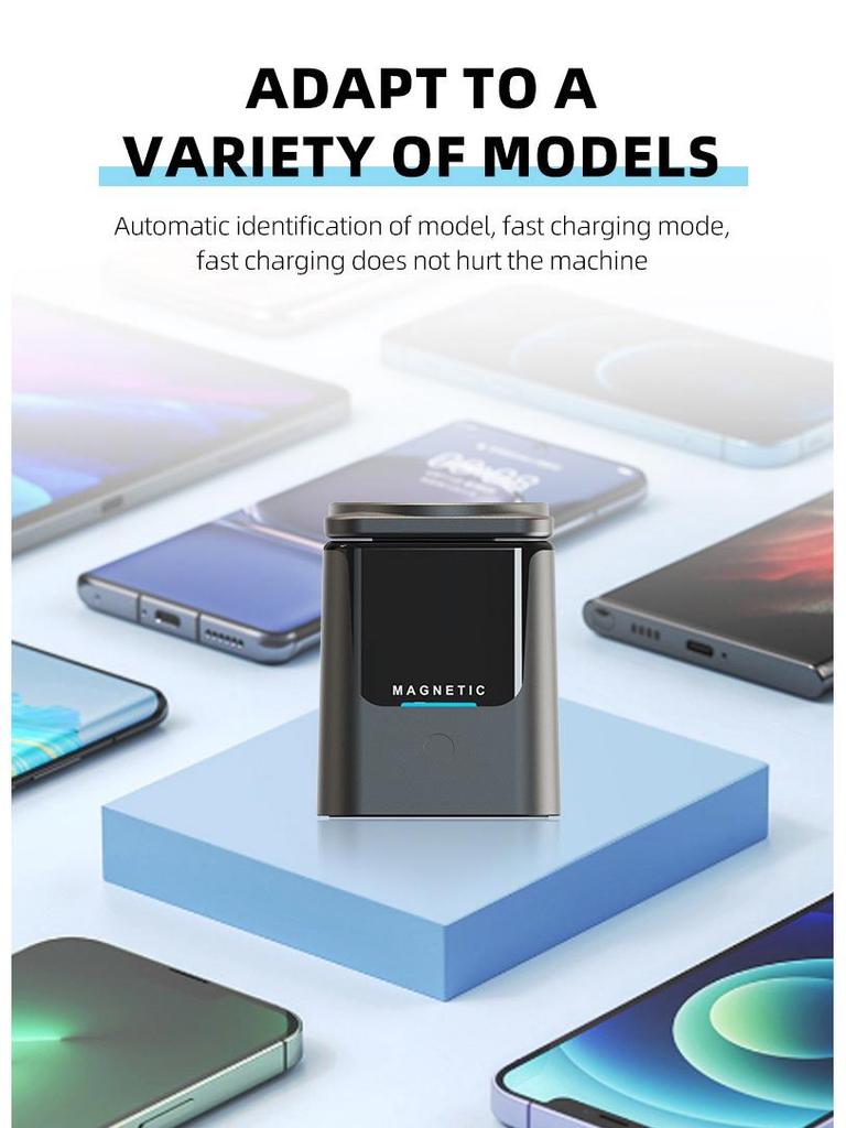 Qi2 15W Foldable Wireless Charger & Desktop Stand