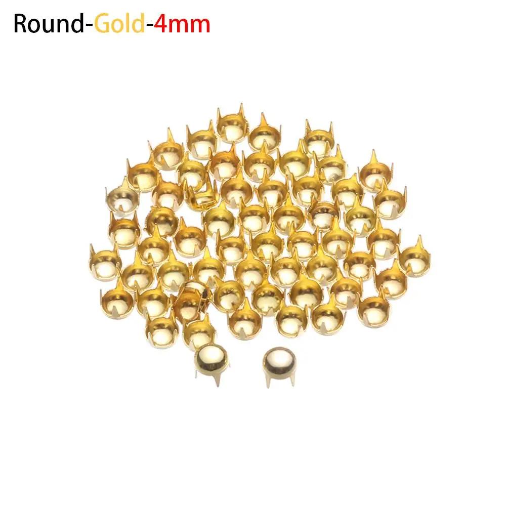 50Pcs Doll Buttons Metal Round Star Rivet Claw Nail Buckles For 1/6 Doll Clothes Decoration Sewing Bags Shoes Accessories