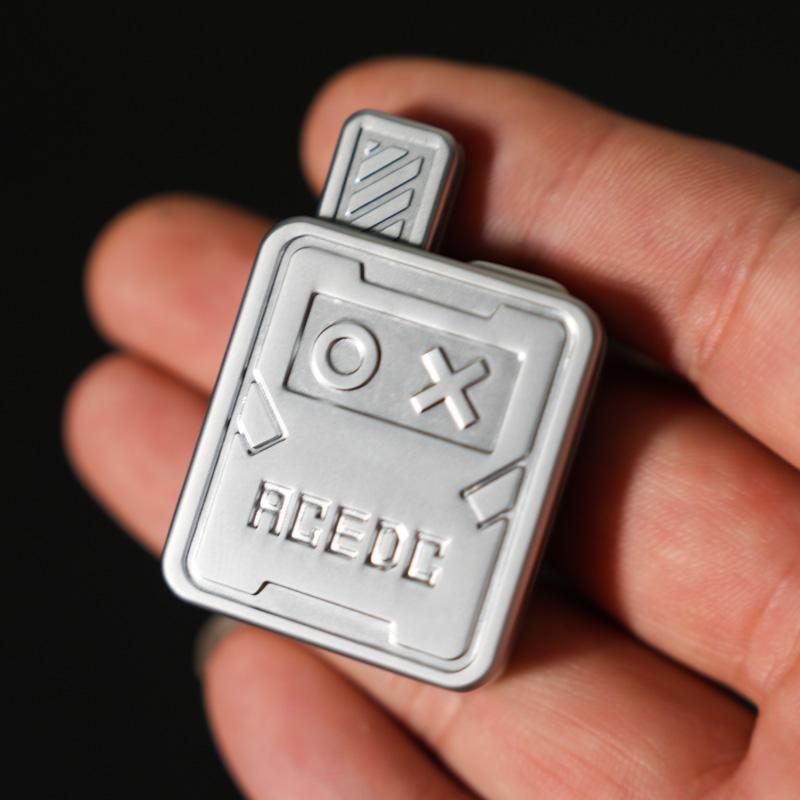 

Mechanical Metal Slider Fidget Ratchet Wheel Magnetic Push Card Edc Stress Relief Toy Anti-Stress Anxiety Antistress Things Lure