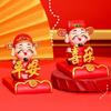 Festival Decorative Statue Chinese Wealth God Ornament Resin Mobile Phone Stand  New Year Gift