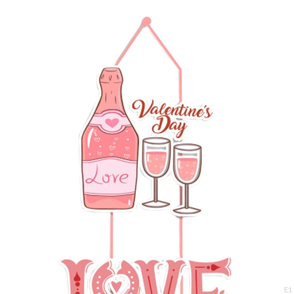 Valentine's Day Door Banner Valentines Decoration, Wall Decor Love Garland Hanging Porch Sign