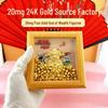 Golden God of Wealth 999 Pure Gold Ornament for Office & Business