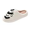 Women's Halloween Embroidery Print Cotton Slippers for Winter