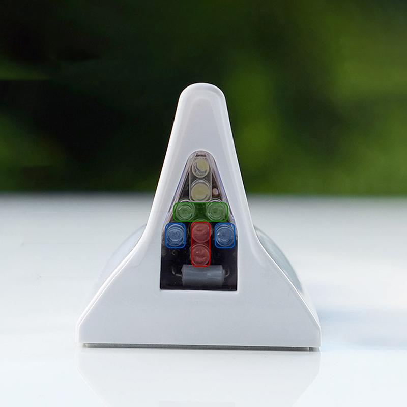 Universal LED Licht Auto Haifischflossenantenne Mit Solarenergie Autoradio Signalantennen Dachantennen Fahrsicherheitswarnleuchte