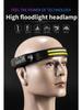 LED COB Induction Headlamp Built-in Battery Sensor Head Flashlight USB Rechargeable 5 Lighting Modes Waterproof Headlight