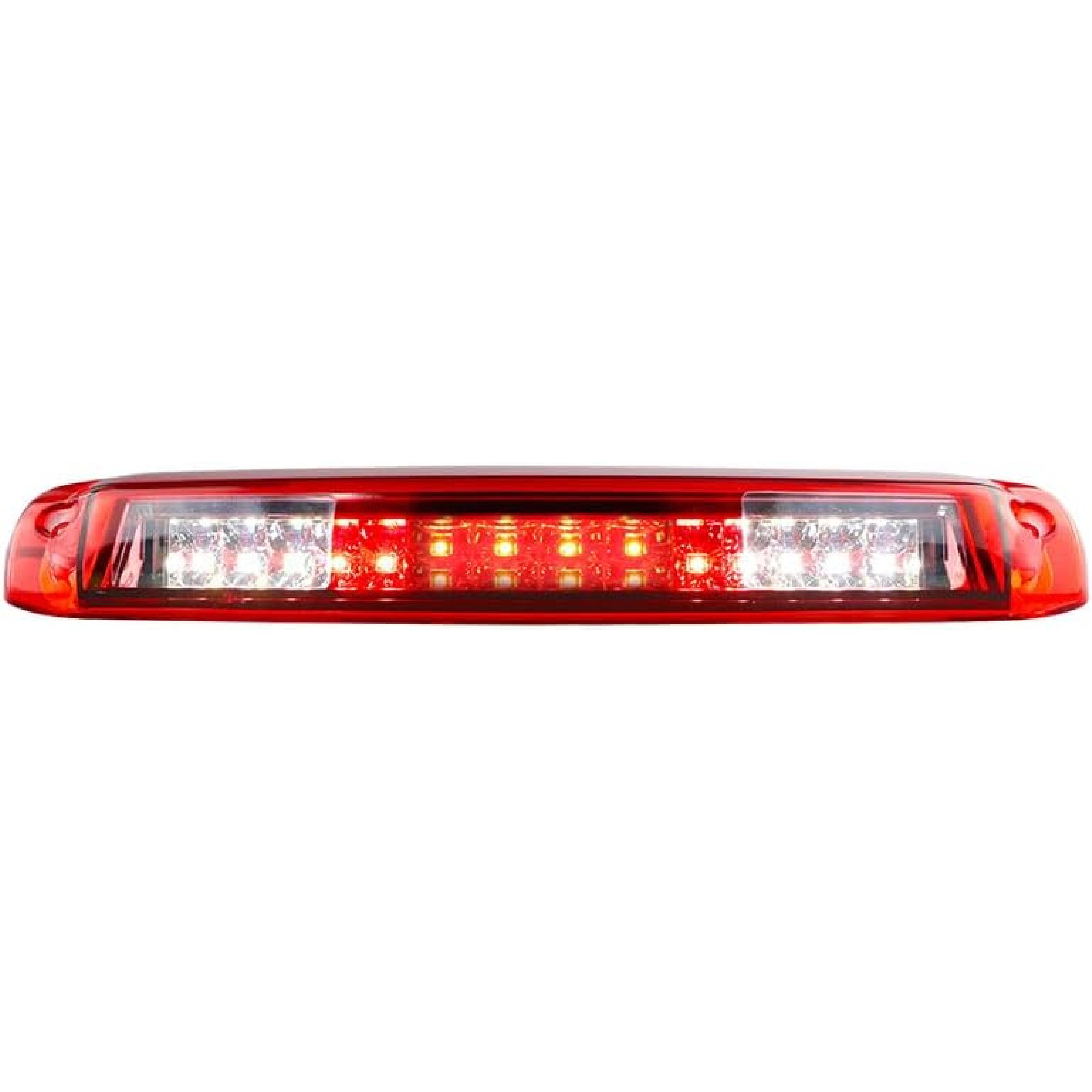 Third Brake Light Cargo Lamp Fit for Chevrolet Silverado/GMC Sierra 1500-3500 HD 1999-2006, for Chevrolet Silverado/GMC Sierra 1500-3500 HD Classic Chrome Housing Red Lens