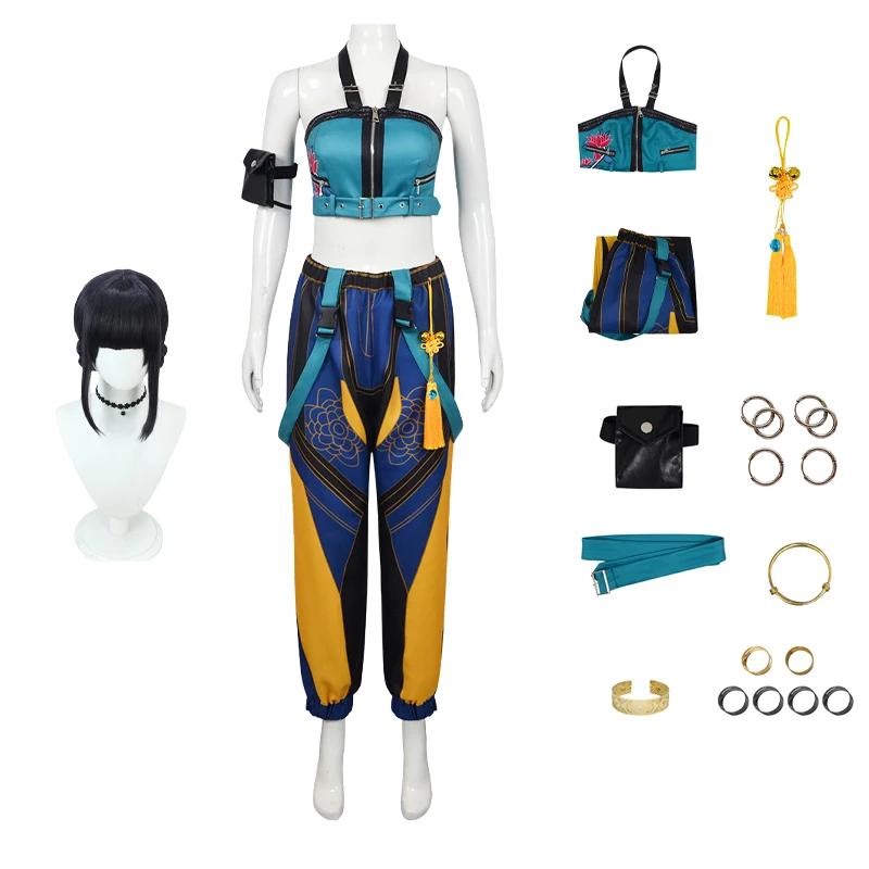 Demon Slayer Rumi Zoey Mira Cosplay Costume Boys Girls Clothes and Wig Idol Group Roleplay Halloween Carnival