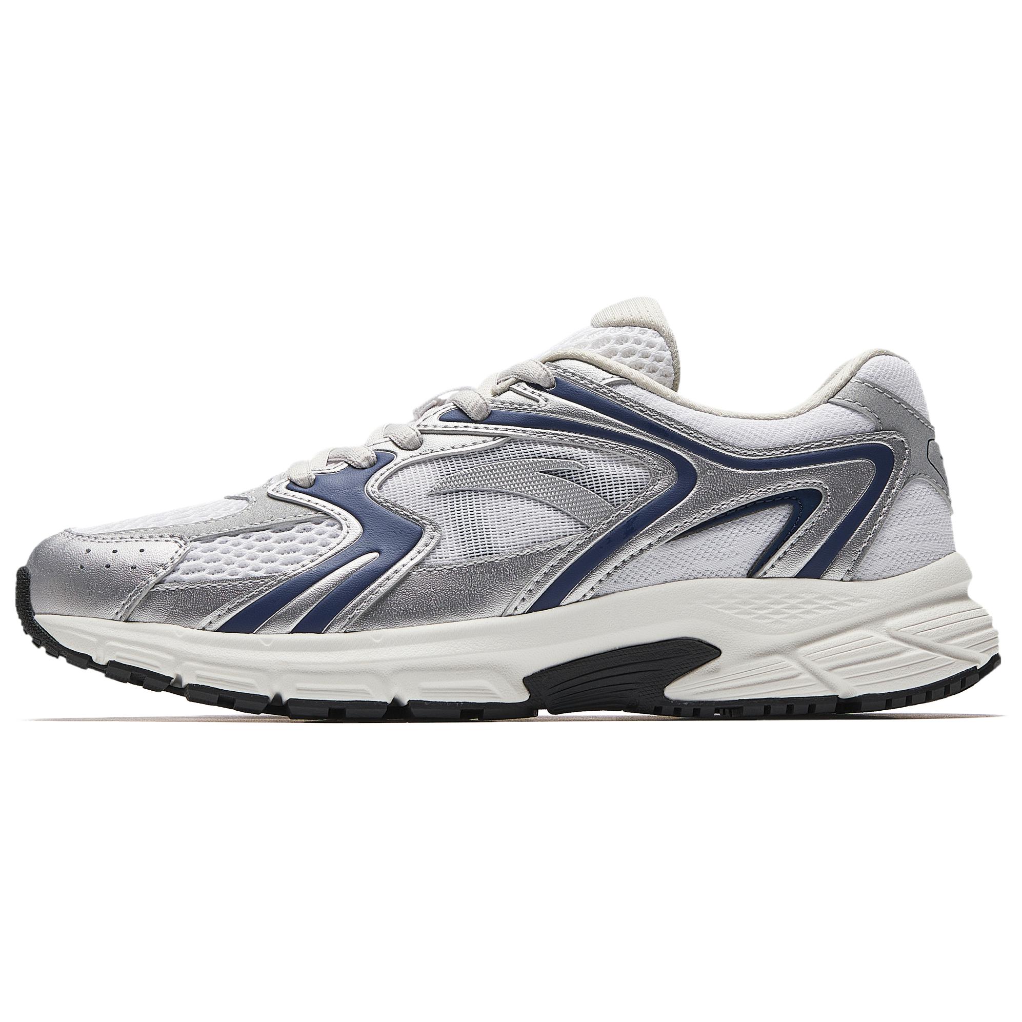 

New Anta Height Increasing Lightweight Breathable Low Top Casual City Commute Running Shoes Women s White Silver Blue 922535592-5 39