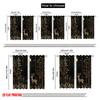 2pcs,2D Plane Printing Curtain Popular Deer Snow Forest Night Versatile 100% Polyester (without Rod) Decorations Inside Perfect