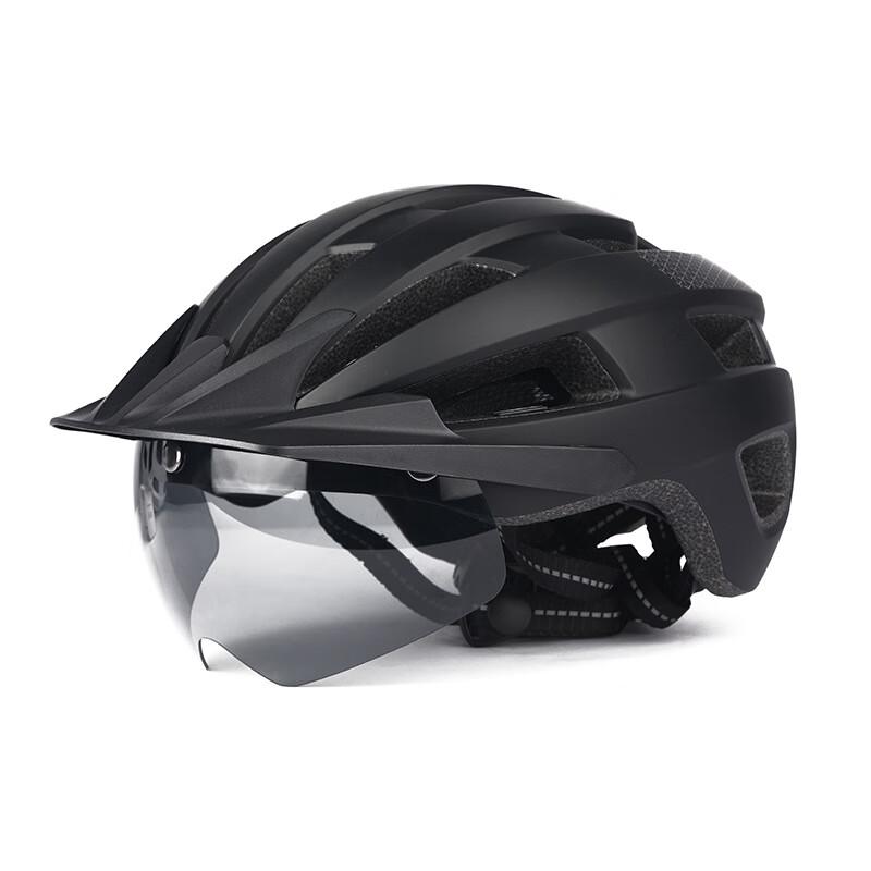 Lishi Cycling Helmet with Visor and Rechargeable Taillight L (57-61CM)
