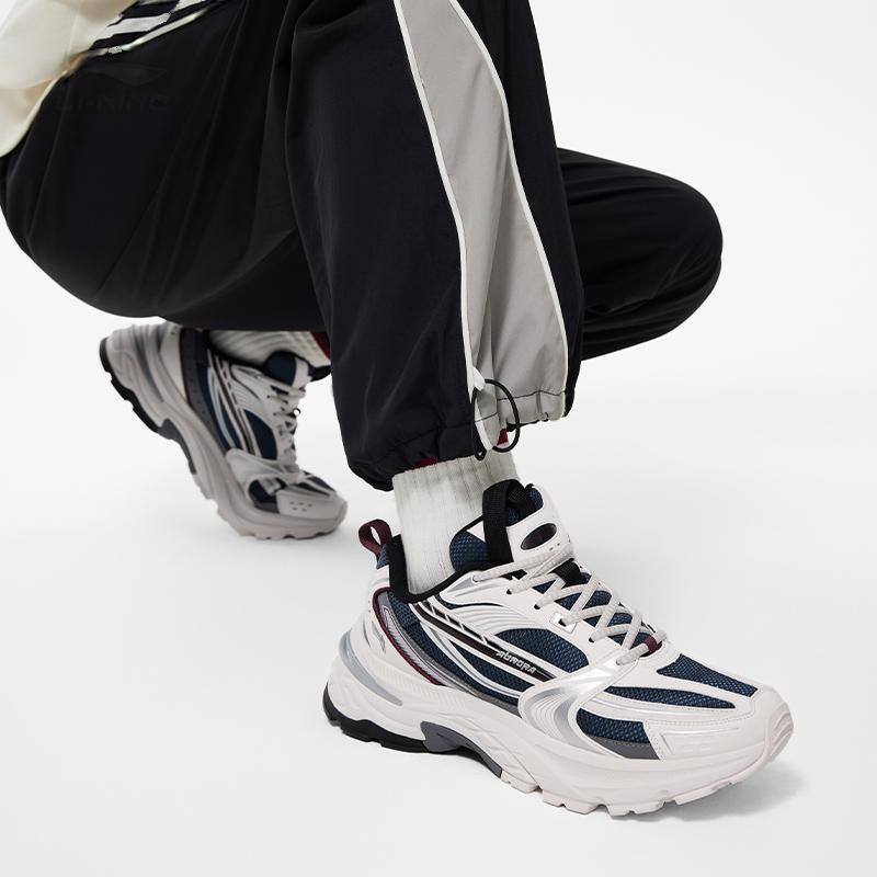 Li Ning Aurora 2K V2 Versatile Vintage Platform Sneakers, Height Increasing Comfortable AGCU025-4