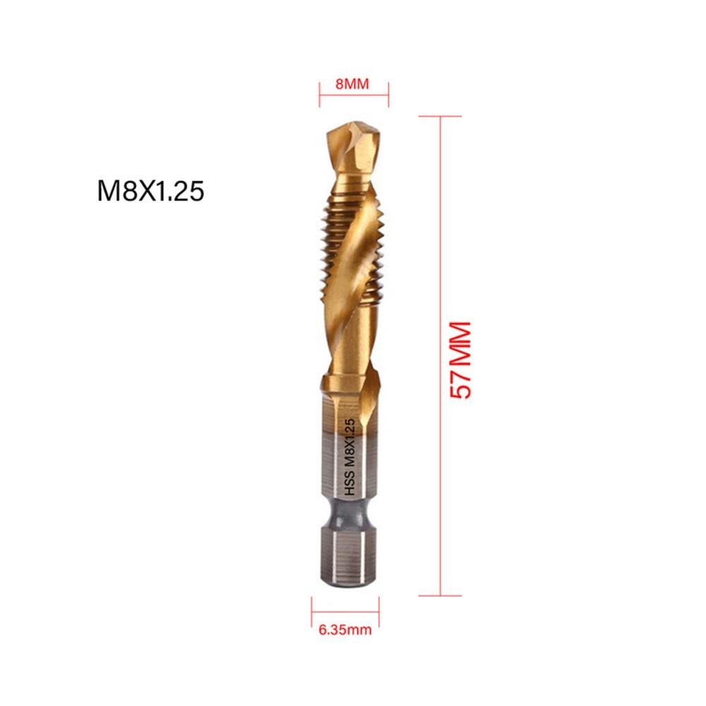 High Quality Plated Hex Shank Tap Drill Bit for Precise Threaded Holes