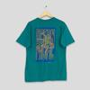 Vintage 90's Ocean Pacific Surfer Large Tshirt Op Beach Hawaii Pipeline 1991 Ocean Pacific Surfs Ocean Wave Green Tee Size L