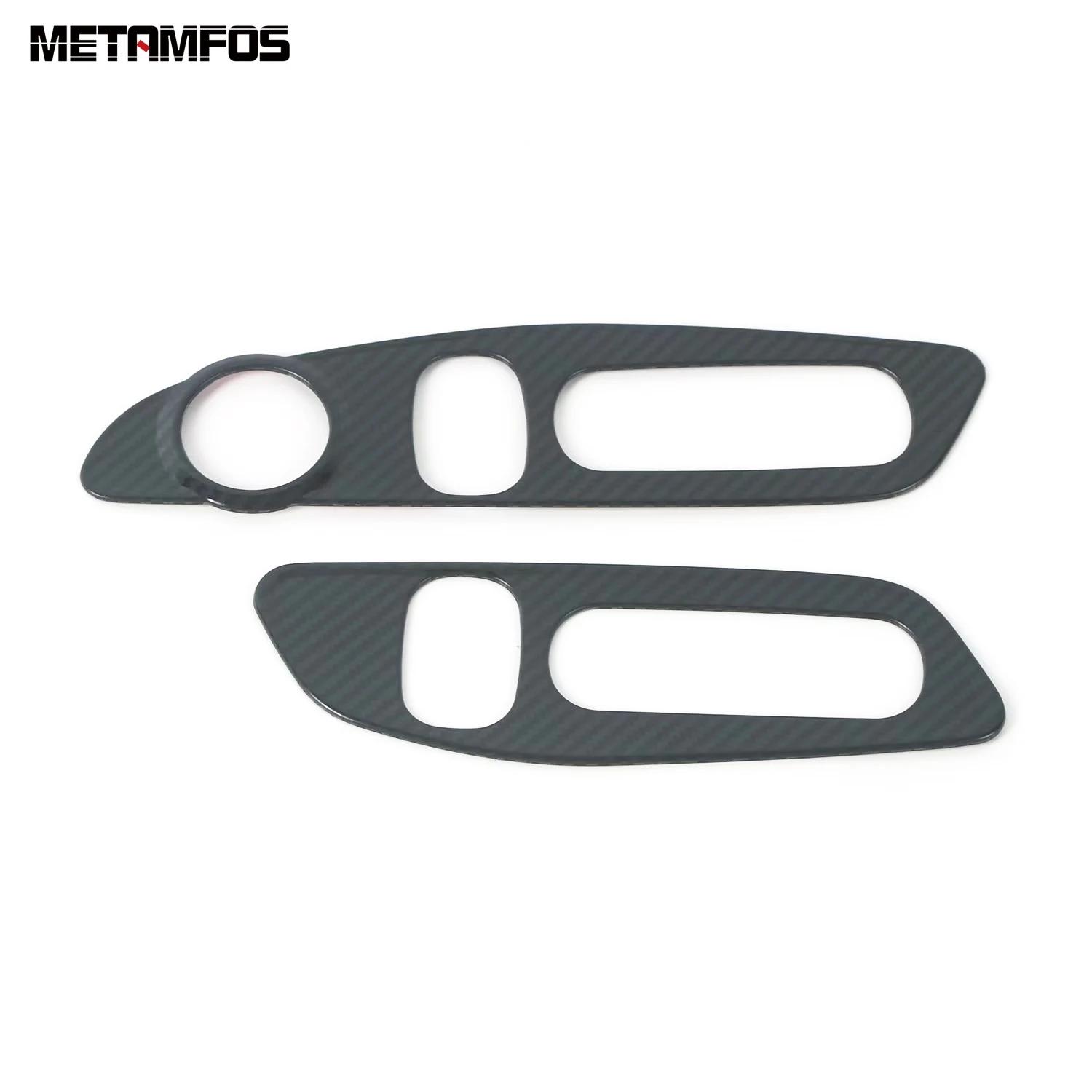 For Honda CR-V CRV  2024 2025 Carbon Fiber Car Seat Adjustment Button Control Switch Panel Cover Trim Interior Accessories Steel Carbon Fiber