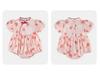 Summer 2025 Strawberry Print Baby Romper - One-Year-Old Girl's Triangle Crawling Onesie