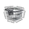 Bicycle Bike Metal Wire Rear Storage Basket Anti Rust Coating Easily Install Generic Accessories Cargo Basket for Folding Bike