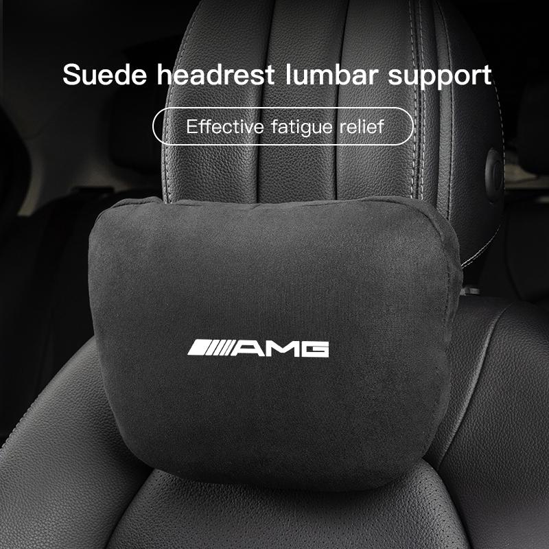 High Quality Car Neck Headrest Support Seat Soft Pillow For Mercedes Benz AMG Smart W205 C300 W203 W206 W108 W124 W126 W140 W168 ED1