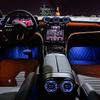 For Mercedes Benz C-Class W206 2022-25 GLC X254 2024-25 64 Color LED Air Conditioning Vent Nozzle Turbo Air Outlet Ambient Light