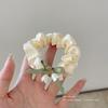 Korean Style Spring/Summer Floral Intestine Hair Scrunchie for Women – Elegant Ponytail Tie and Mori Girl Accessory.