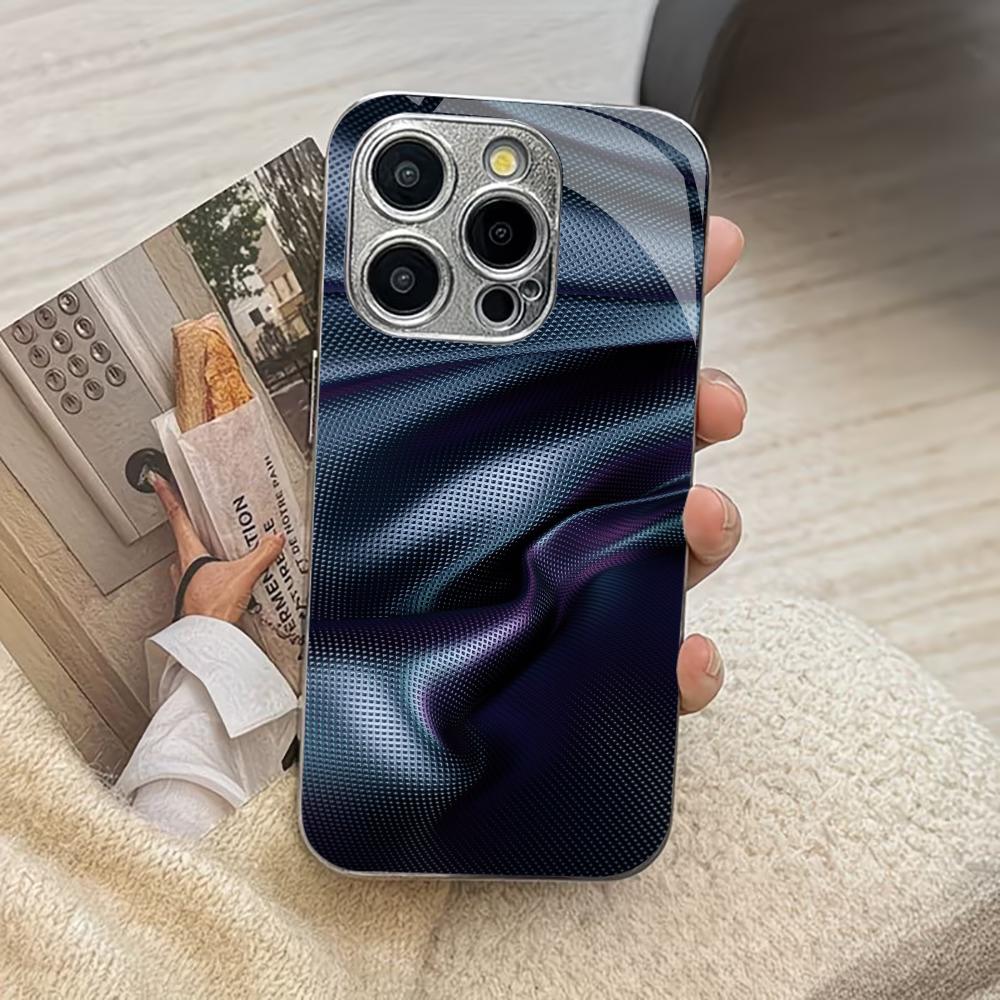 Three-dimensional space fashion phone cases carcasa Smartphone Glass Phone Case for iPhone 17 16 15 14 13 12 pm Pro Plus fundas