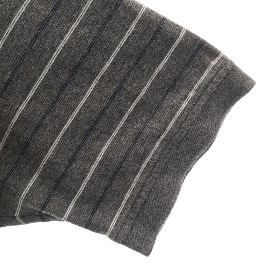 Tommy Hilfiger Border Pattern Golf Short Sleeve Polo Shirt M Gray Men's Used