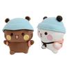 Peluche Kawaii Bubu Dudu Animale Orso Panda Bambola Peluche Adorabile Cartone Animato Imbottito Morbido Decorazione per la Casa Regali di Compleanno per la Fidanzata