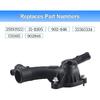 Engine Coolant Thermostat Housing Water Outlet With Sensor Compatible With Chevy Cruze, Sonic, Trax And Buick Encore 1.4L Replaces 25193922,
