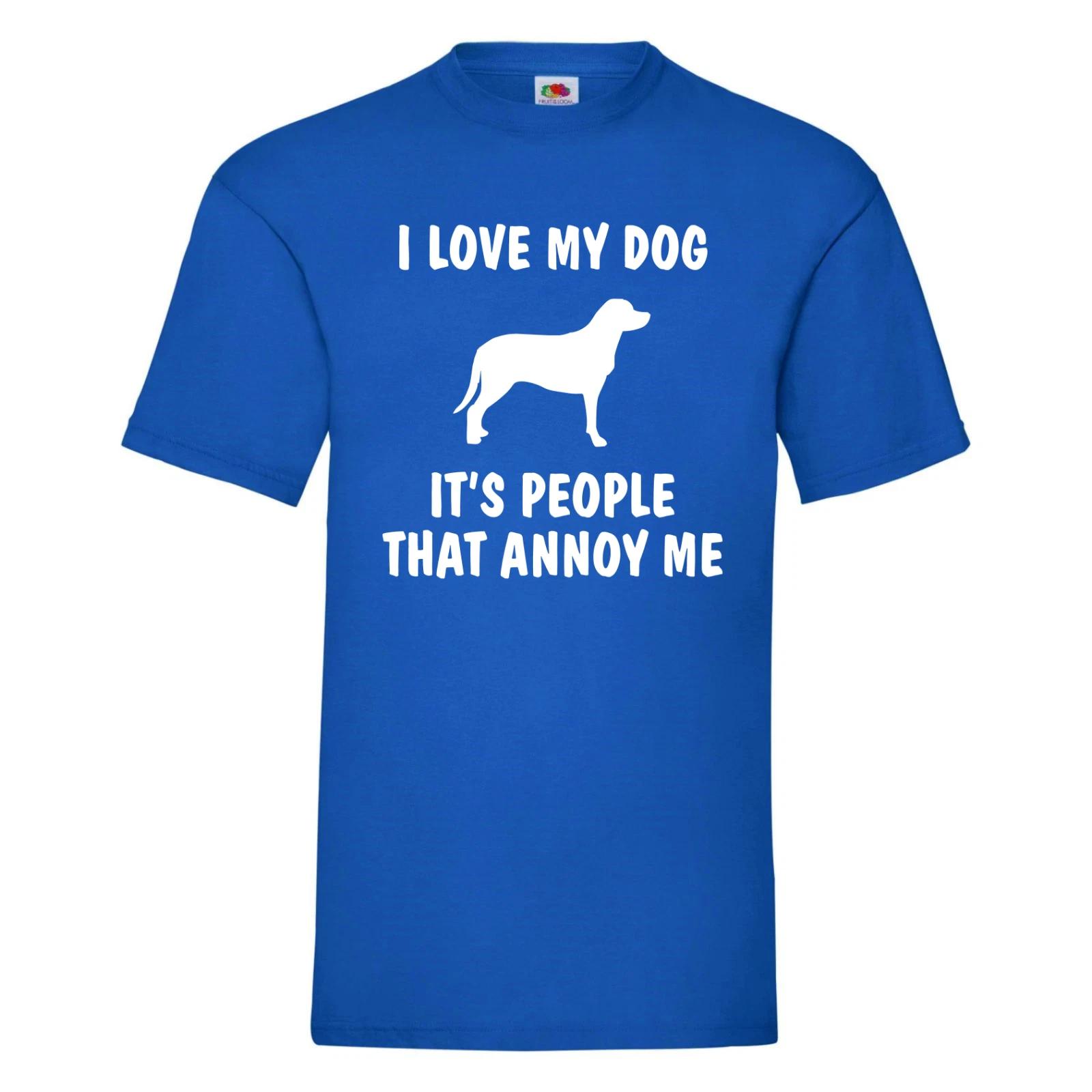 

Funny Dog Lover T-Shirt Christmas Gift - I Love My Dog,It s People That Annoy Me 2XL