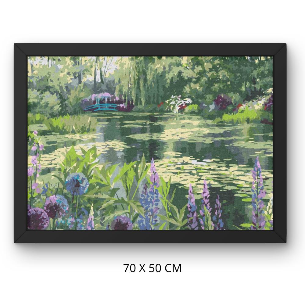 Obraz Do Malowania Po Numerach Z Ramą Ogród Moneta W Giverny 50X70 Cm