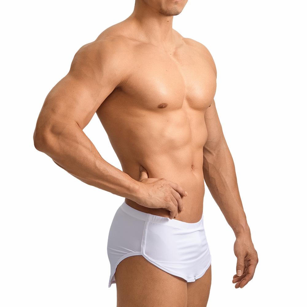 Men's Dual-Use Low Waist Skirt Shorts with Lined Ice Silk Boxer - Loose Cargo Home Pants