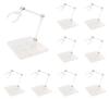 Koundeneko Figure Plastic Model 3mm Scale Action Adjustable Figure Action Doll Plastic Model Pedestal Stands, 8-Piece Set, Stands, Axis, 1/144 Base,