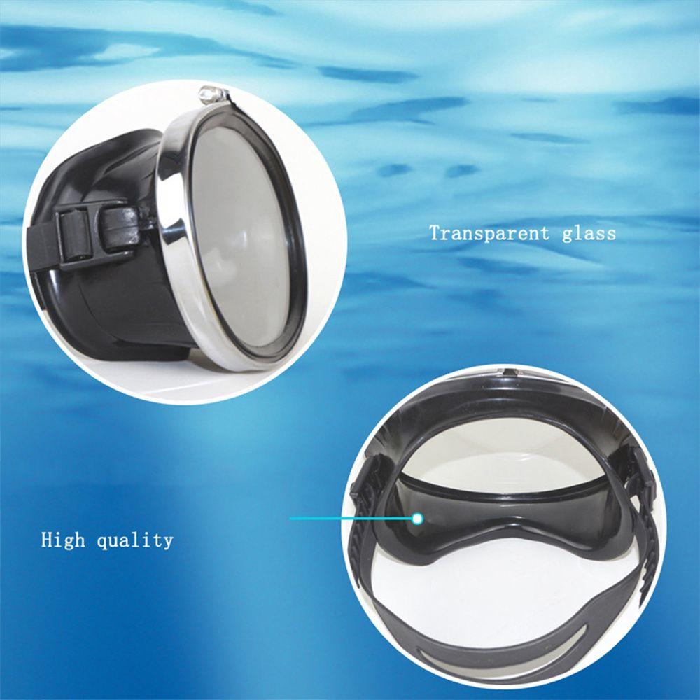 Oval Diving Mask Tempered Glass Lens Spearfishing Mask Summer Scuba Goggles