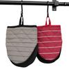 1Pc Striped Duckbilled Cotton Baking Tool Insulation Mitt Home Kitchen Bakeware Microwave Oven Glove