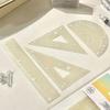 4PCS/Set 15/20CM Straight Ruler Thickened Set Square High Quality Measuring Ruler  School Office