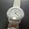 Used M-WATCH by MONDAINE White Watch Waterproof 10ATM