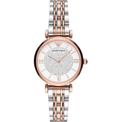 Historical Collection Silver Bicolor Rose Ladies Quartz AR80035