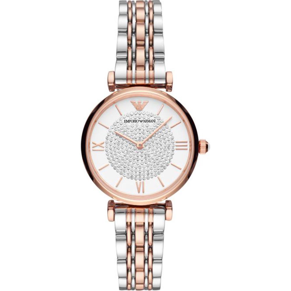 

Emporio Armani Historical Collection Silver Bicolor Rose Ladies Quartz AR80035 серебряный
