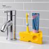 Multi-hole Toothbrush Holder 3D Printed Toothpaste Storage Rack, Cheese Shaped Rack Holder, Moisture-Proof Multi-Sized Holes Organizer for Bathroom