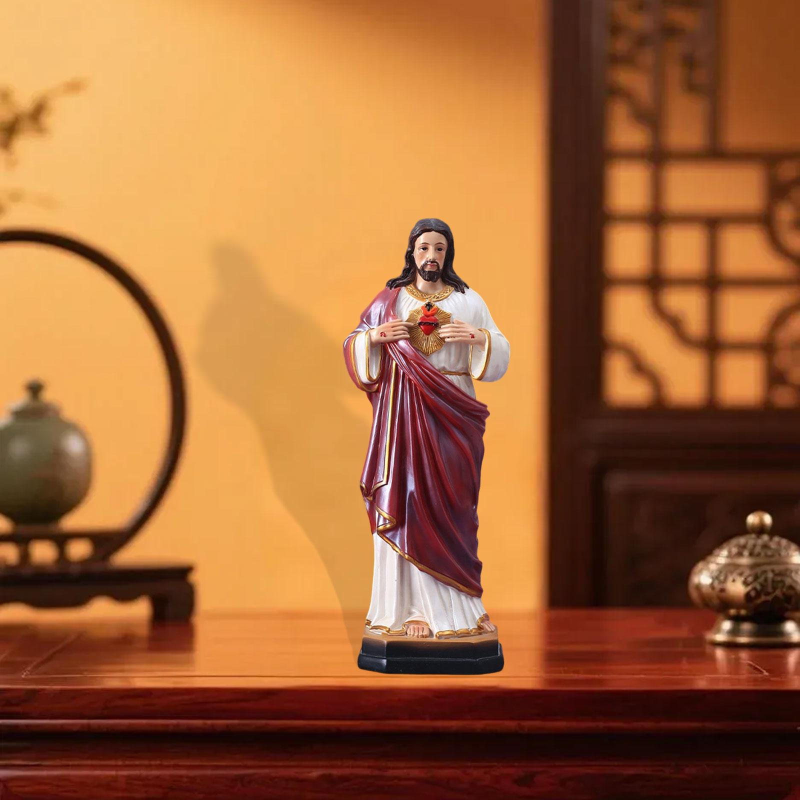 

Статуэтка Sacro Cuore di Gesù Декоративная из смолы для домашнего алтаря Декор Спальни Настольный